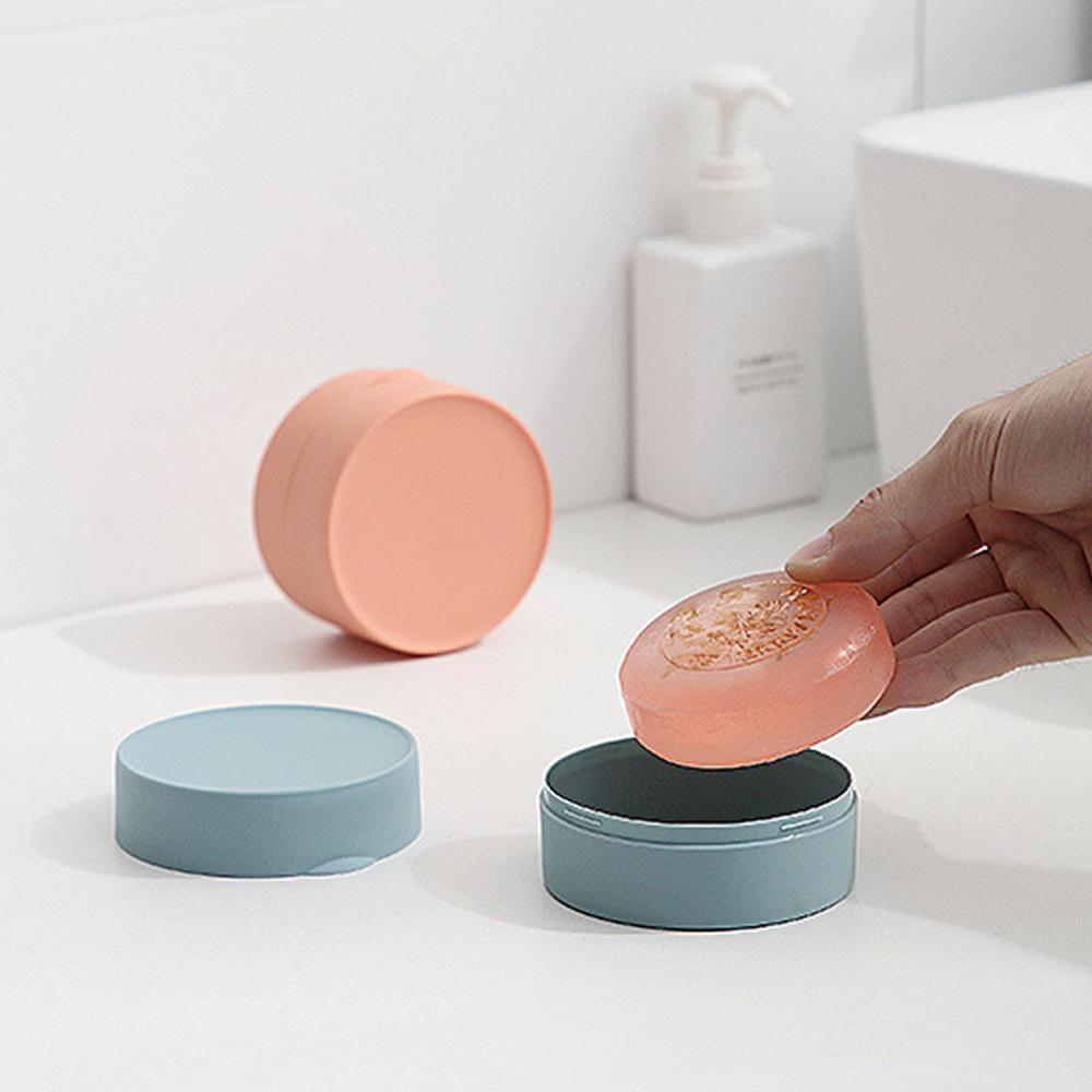 Sealed Sponge Holder Container Soap Box Dispenser Soaps Rack Dish Plate Case Soap Dish With Lid