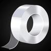 1-5M Transparent Reusable Nano Double-Sided Tape, 2cm Seamless Super Strong Adhesive for Nail-Free Installation