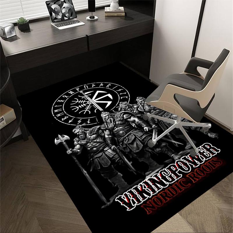

1pc Viking Power Nordic Roots Carpet, Office Rug Outdoor Mat Home Decor Area Carpet Festival 60cm by 90cm