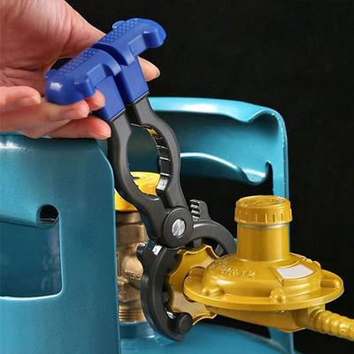 Professional Gas Tank Wrench Manual Adjustable Plumbers Slip Nut Wrench for Flange Grinder Tool Machine