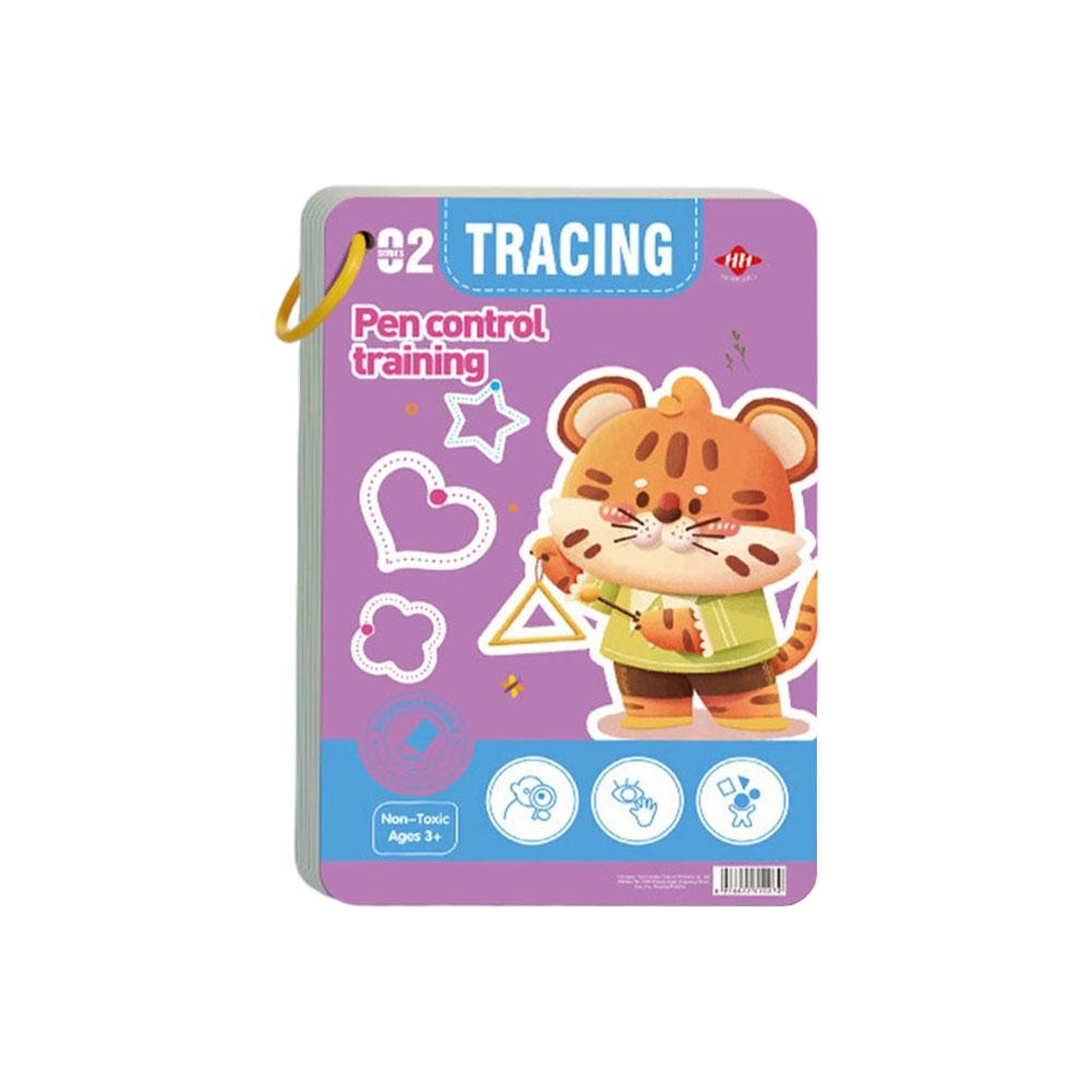 32 Page Reusable Magic Practice Notebook Set Magical Tracing Workbook Montessori Educational Books for Children Pen Control Learning Writing Skills