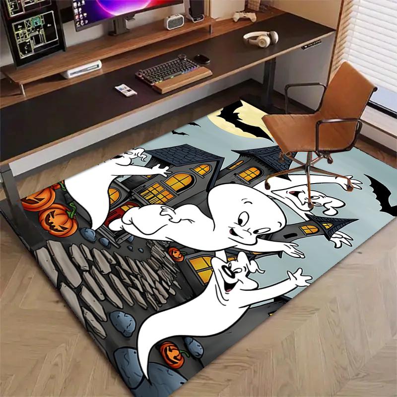 1pc Casper1 Design Printed Area Rug Carpet for Bedroom Living Room Home Decor Rugs Mat Non Slip Mat Rug for Bedside