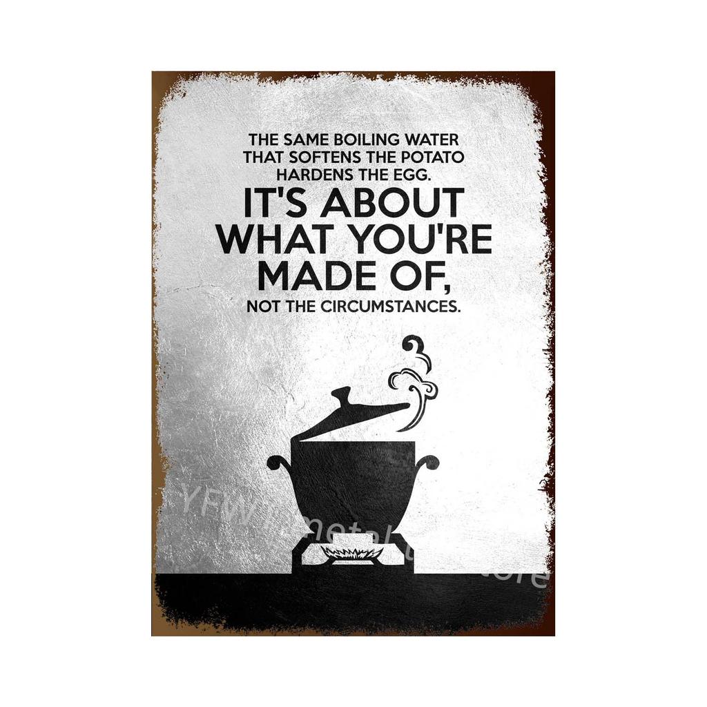 Do Your Best and Work Hard Motivational Quote Metal Tin Sign Art Posters Decorative Wall Art Picture for Office Home Decor