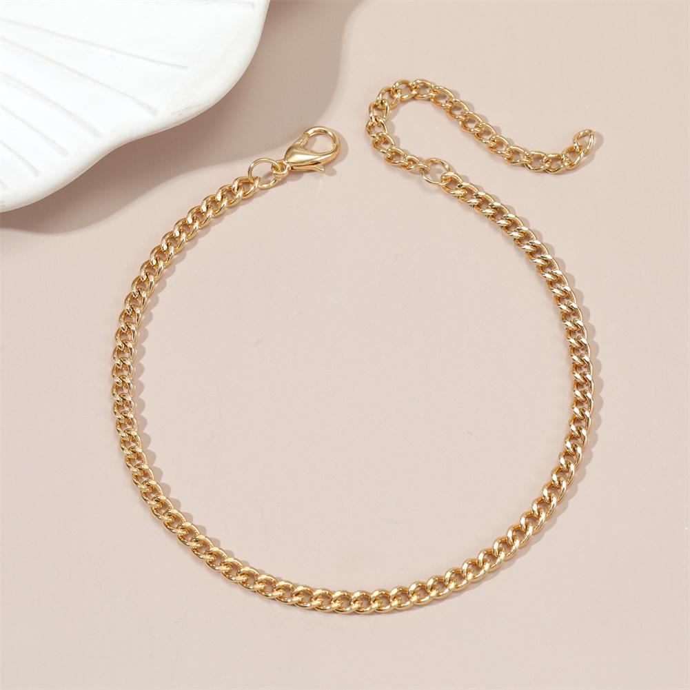 

Charm Jewelry Золотая регулируемая цепочка медных ножных браслетов для женщин