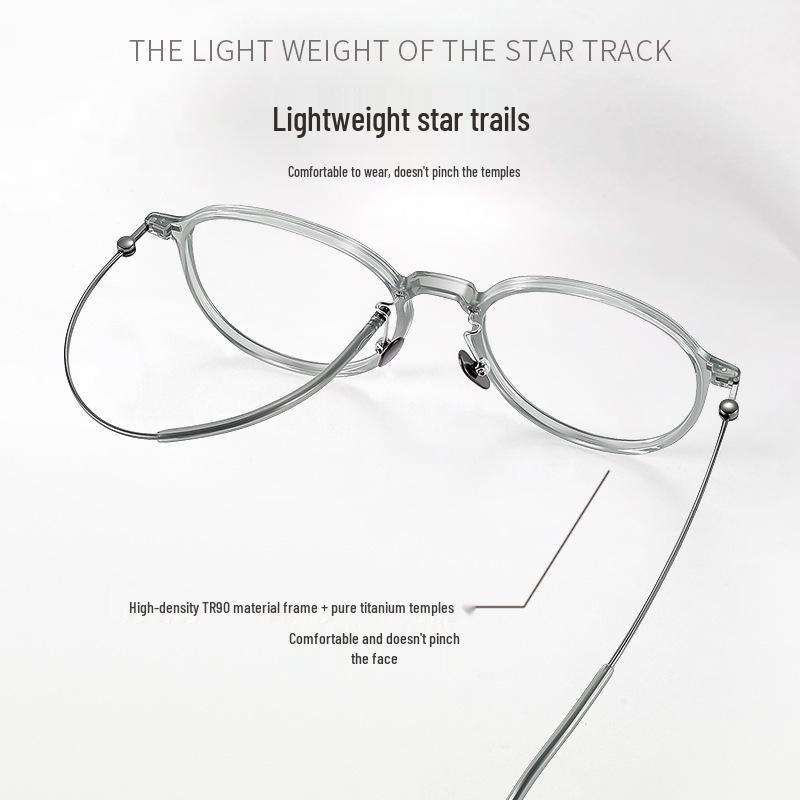 Nerd Ultralight Pure Titanium Eyeglass Frames for Women - 8g, Style 9209, Flattering, Nearsighted.
