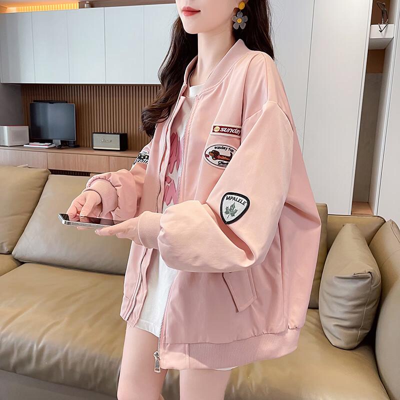 ZOSOUL Vintage Embroidered Baseball Jacket