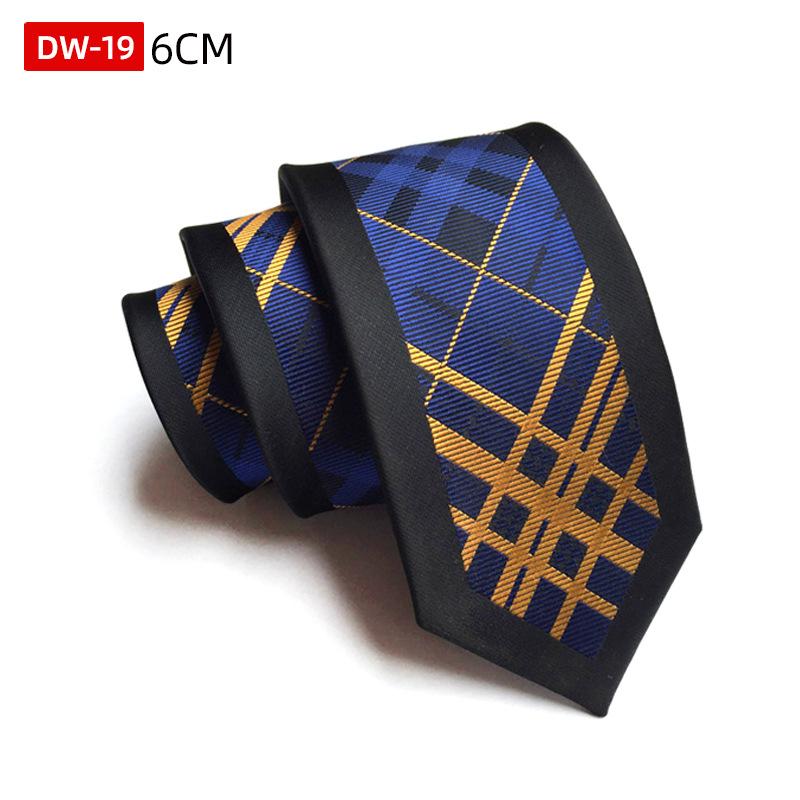 Spersonalizowany Krawat Modowy, Poliestrowy Jedwabny Żakardowy Wąski Krawat Pozycjonujący 6 cm