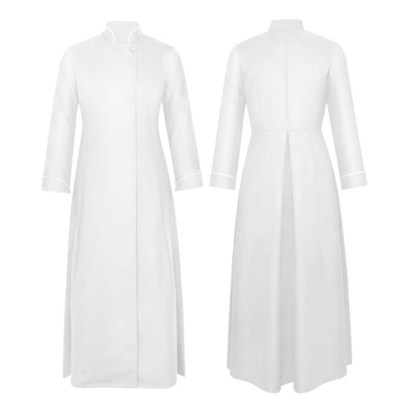 Halloween Priest Cosplay Costume Medieval 4-Color Father Role Play Outfit