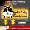 New Driver Reflective Car Magnet - Funny, Creative Female Driver Sticker