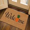 All Weather Welcome Mat Low Profile Entryway Mat for Home Front Entrance Back Non Slip Backing Doormat for Door Decor