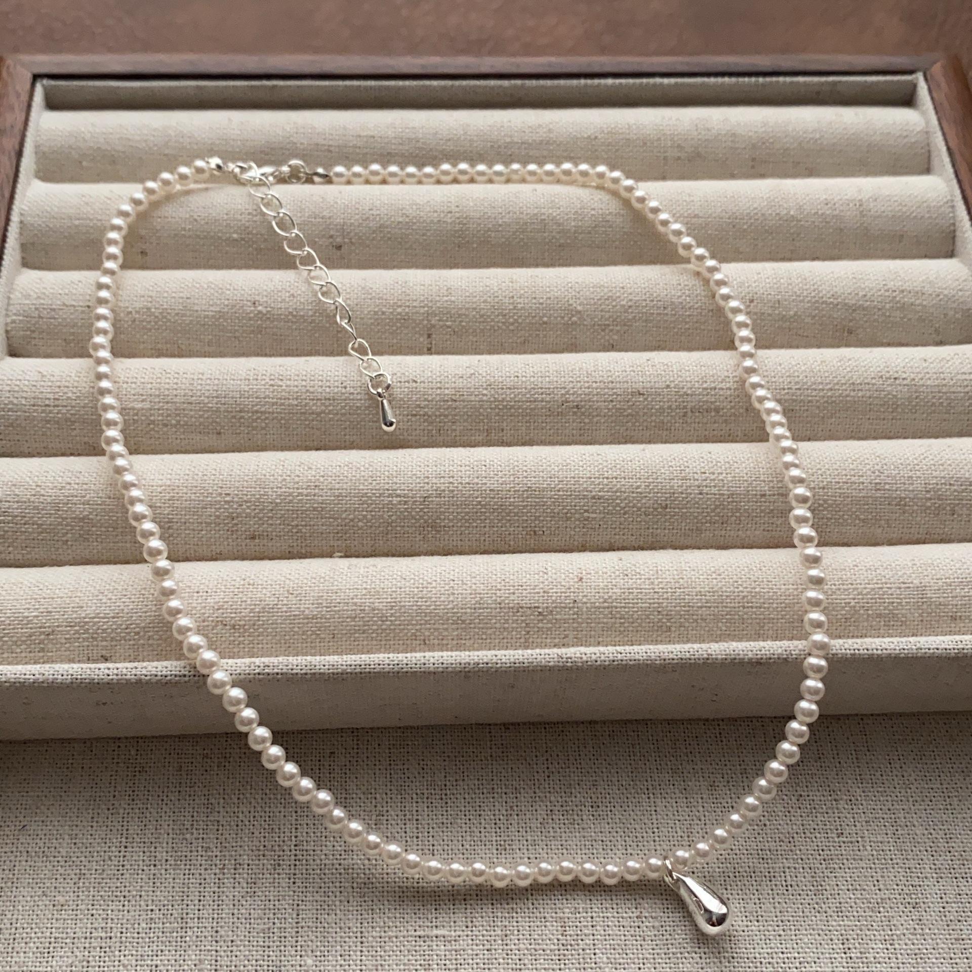

Light luxury minimalist fresh necklace new pearl niche elegant high-end neck chain sweet collarbone chain pearl necklace