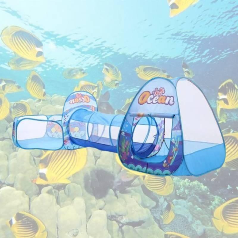Children's Play Tent Indoor Outdoor Toy Game House Kids Indoor Home Princess Room Baby Tunnel Ocean Ball Pool