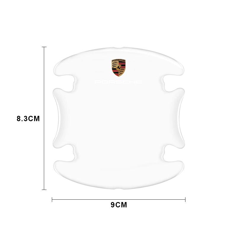 4PCS Transparent Car Door Anti-collision Protector Bumper Strip Sticker For Porsche Boxster Cayenne Panamera Macan Cayman 911 918 996 917 991