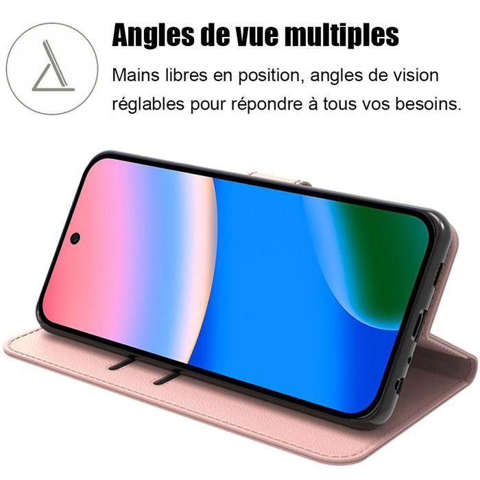 Coque de Protection - E.F.Connection - pour Google Pixel 10 - Antichoc Synthécuir Luxe Rose
