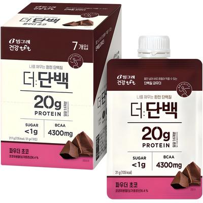 The Protein Pouch Choco Powder 7p, 217g, 1 Set