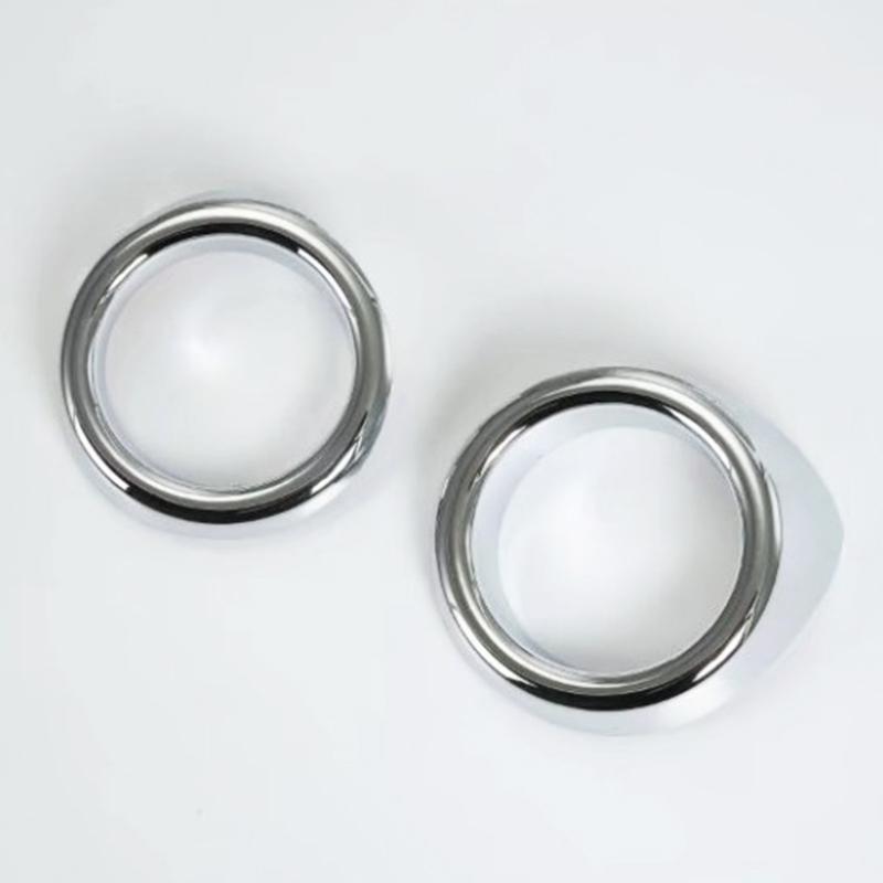 Car Styling For Subaru XV Crosstrek 2017 2018  ABS Chrome Front Fog Light Cover Trims Bezel Head Fog Lamp