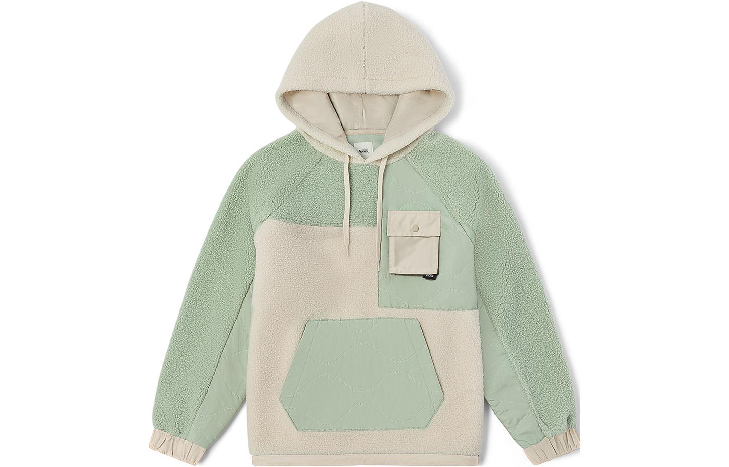 Vans Sweatshirts Women s Green Hooded Moderate Regular VN0A7YICUDP XXL