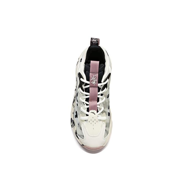 Anta Bastard Weifeng, Life Collection Low top Chunky Sneakers Women's Black White 122048081-4