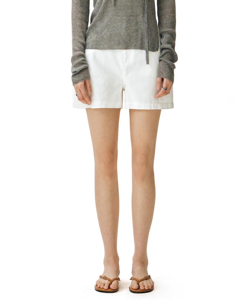 Deketeuumeon Signature Denim Shorts Dcwpt007Ivory