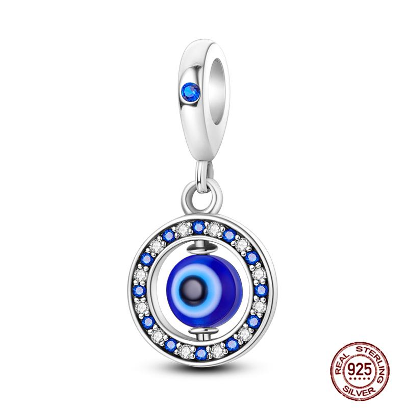 Frauen Charms Perlen Kupfer Blau Chamäleon Schmetterling Böses Auge Handfläche Wächter Passend für Armreifen Armbänder Halskette DIY Schmuck