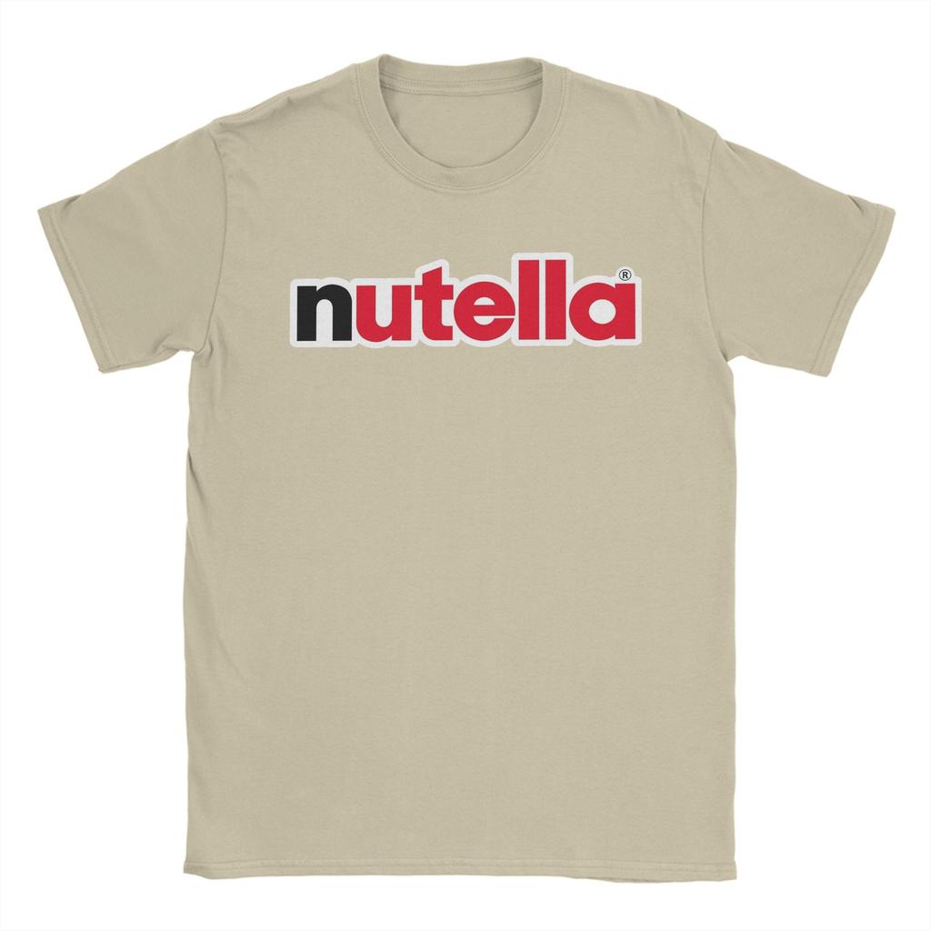 Nutella Logo TShirt Beach Cotton TShirts For Unisex Fashion Pattern Tshirt Short Sleeve Streetwear Tees