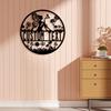 Personalized Flower Fairy Metal Wall Art Custom Name Family Name House Number Indoor Outdoor Home Decor