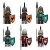 The N505U-N510U Bull Soldier Knight Kraken Warrior Griffin Action Figures Model Blocks MOC Bricks Set Gifts Toys