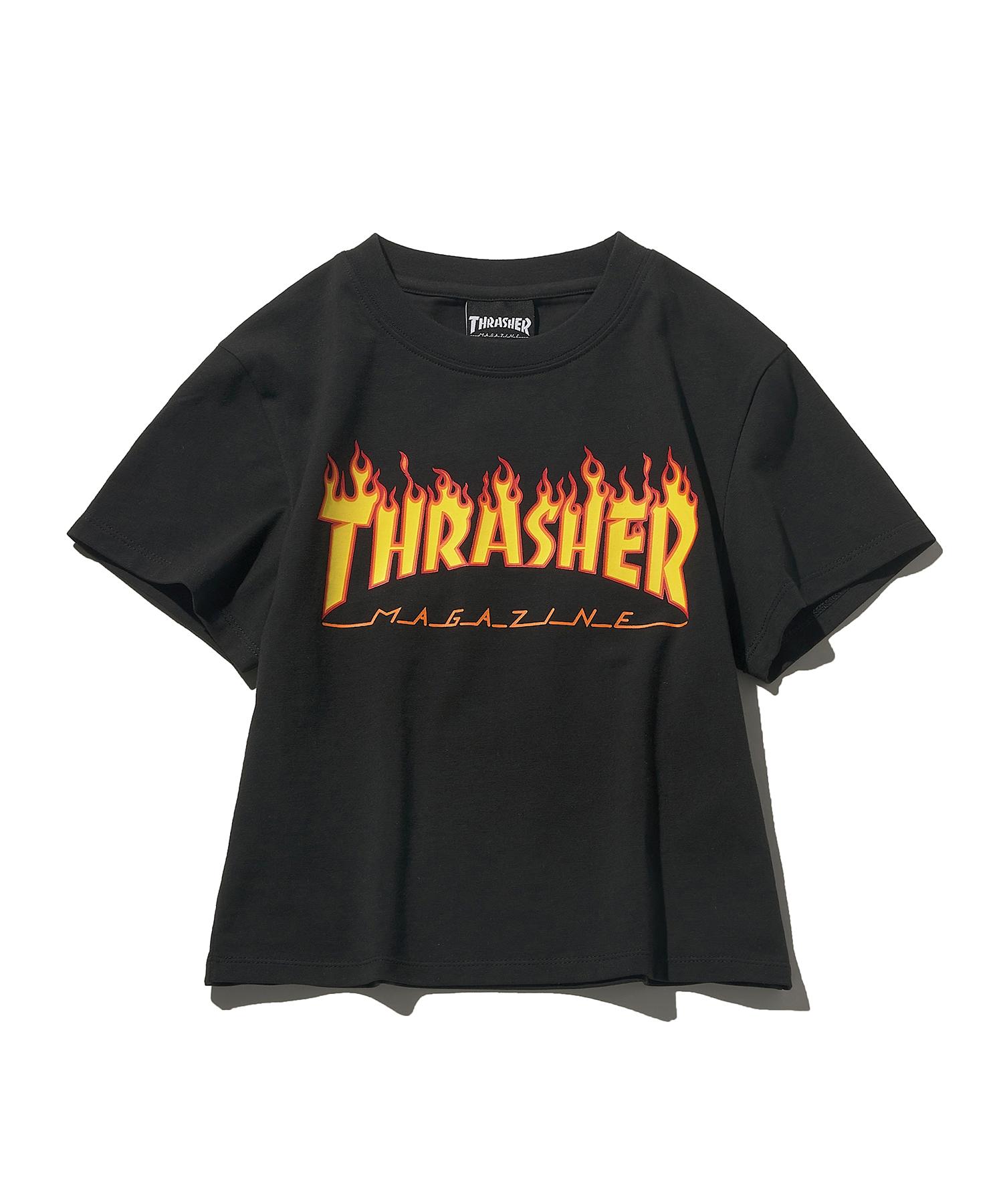 Treasure Women S Flame Crop T-Shirt Black Free