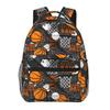 Basketball-Druckrucksäcke für Jungen/Mädchen Kinder Beste Geschenke 2D Flache Cartoon-Laptoptaschen Teenager-Schulranzen Outdoor-Freizeit