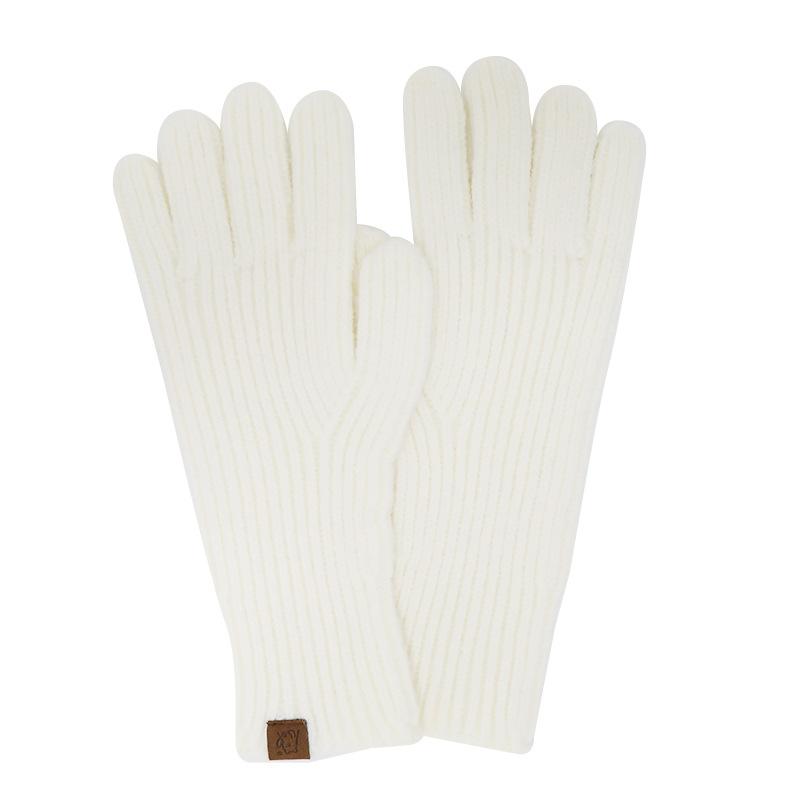 Knitted Gloves Candy Color Extended Finger Gloves Outdoor Warm Cold Cycling Winter Gloves