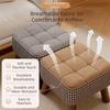 Sturdy Wooden Legs Ottoman Compact Design Cream Style Ottoman Soft Pack Stool  Living Room