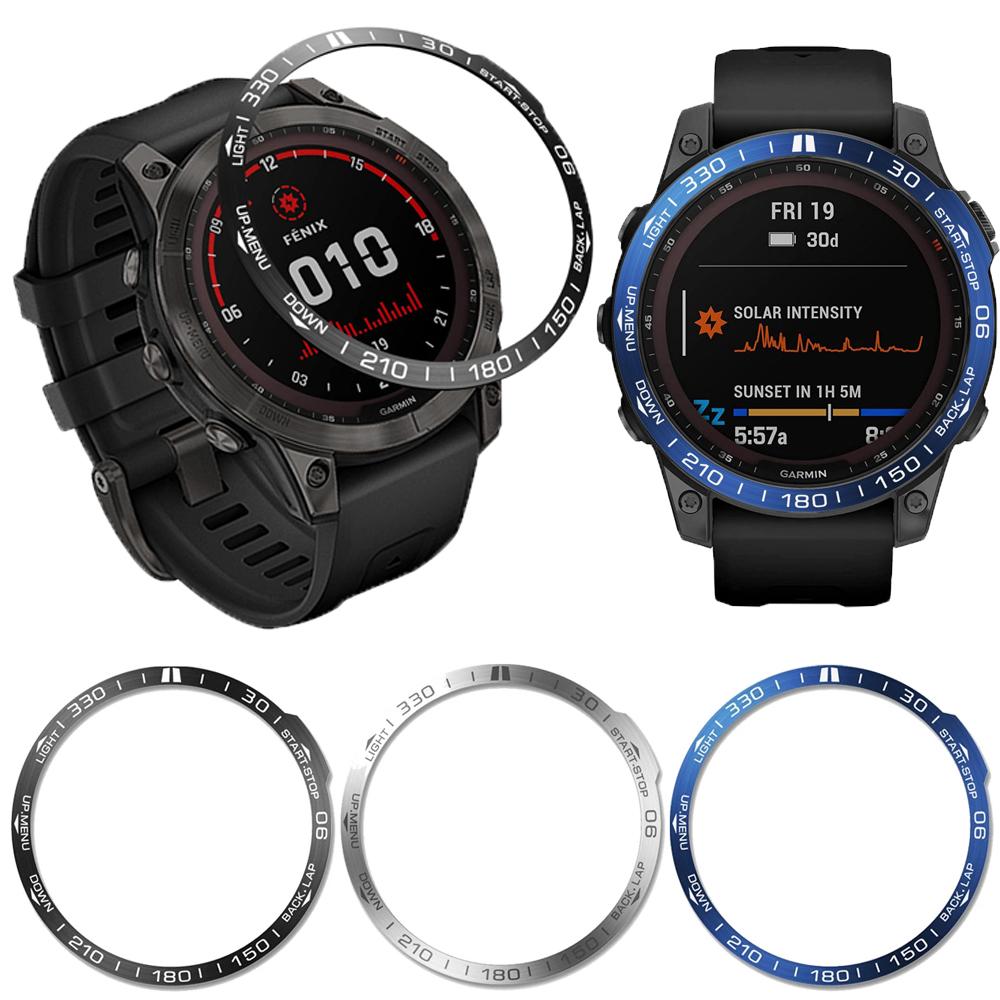 Metall-Schutzring für Garmin Fenix 7 7X Pro Solar 6X 6 Pro 5 5X Plus Lünette Metallgehäuse Abdeckung Schutz Anti-Kratz Zubehör