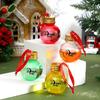 Set of 20 Clear Fillable Christmas Hanging Ornament Delicate Craftable Baubles for Holiday Tree Decoration and Parties
