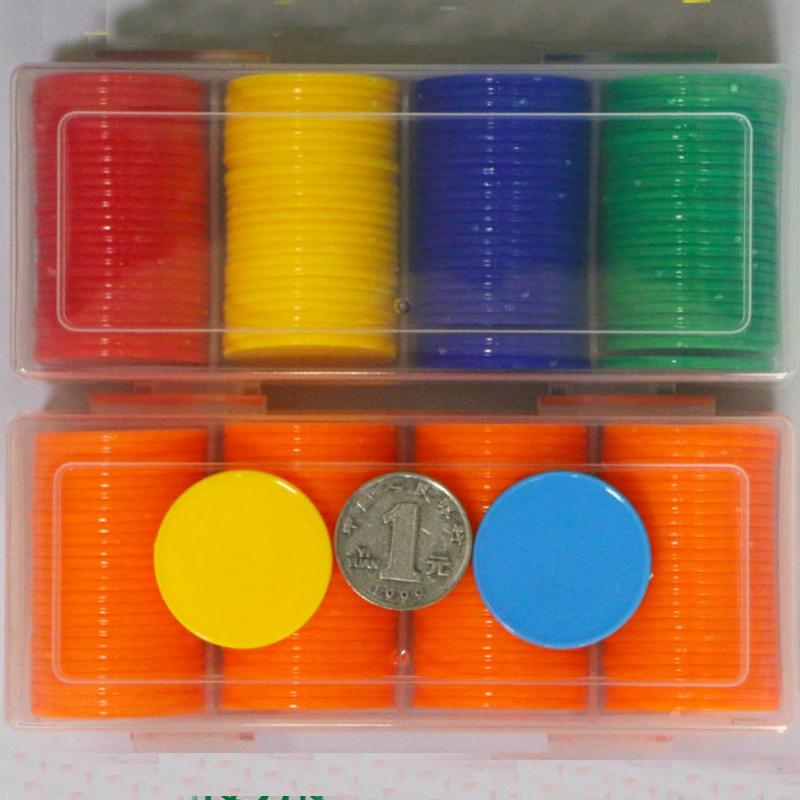 100Pcslot 32Mm Plastic Poker Chips Casino Bingo Markers For Fun Family Club Carnival Bingo Game Currency