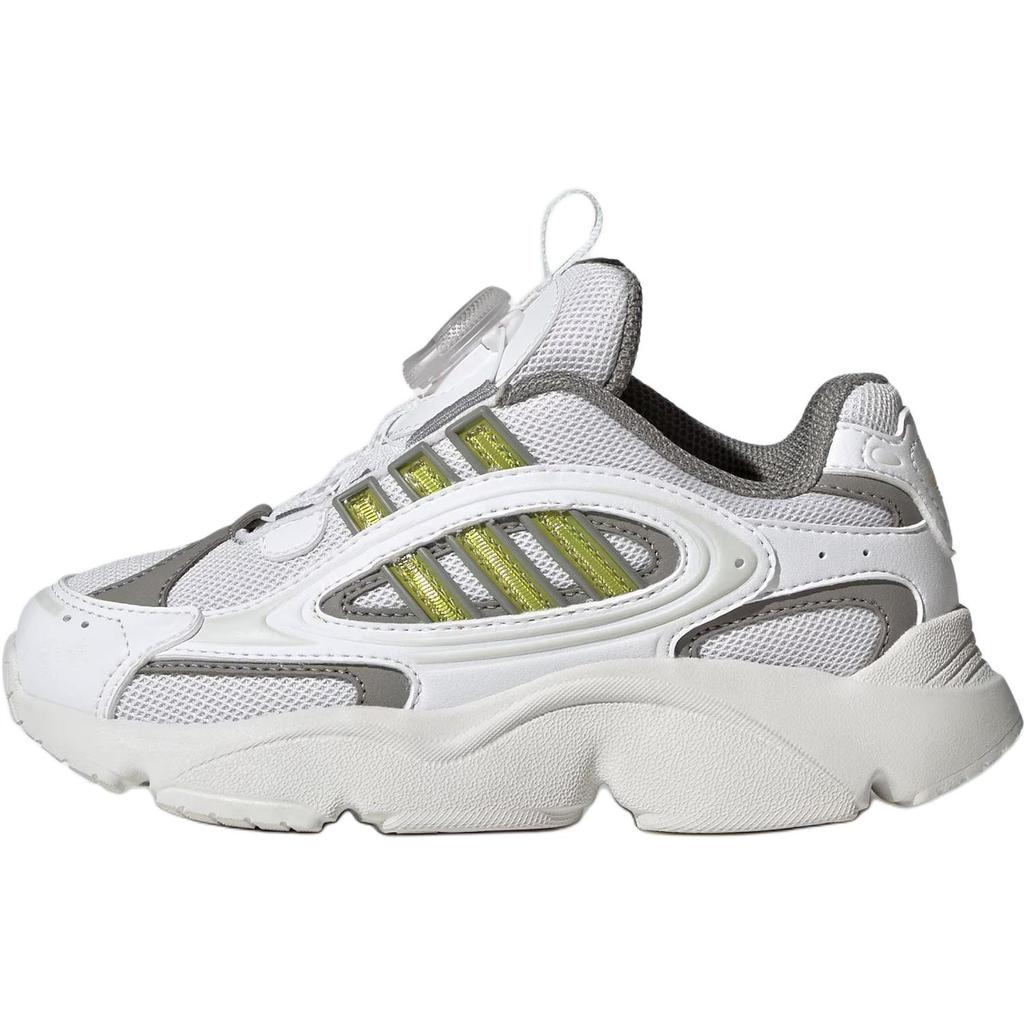 Adidas Originals Ozmillen Boa Shoes Comfortable Versatile Low Top Casual Shoes Kids Shoes White Green HQ0275