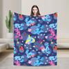 Soft Warm Blanket Airplane Travel Blue's Clues Collage Throw Blanket Cartoon Flannel Bedspread For Couch Chair Sofa Bed Sofa Bed