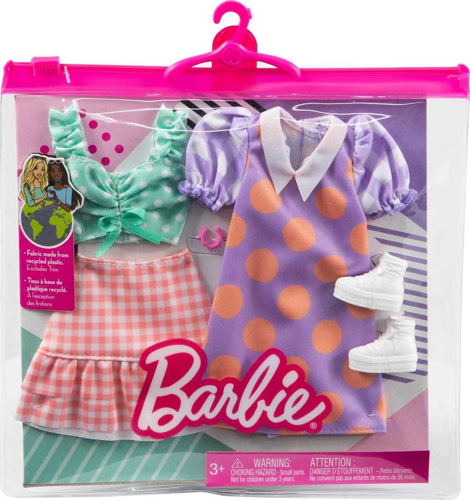 barbie Fashion Accessory Pack Polka Dot HBV70 (Purple Dress)