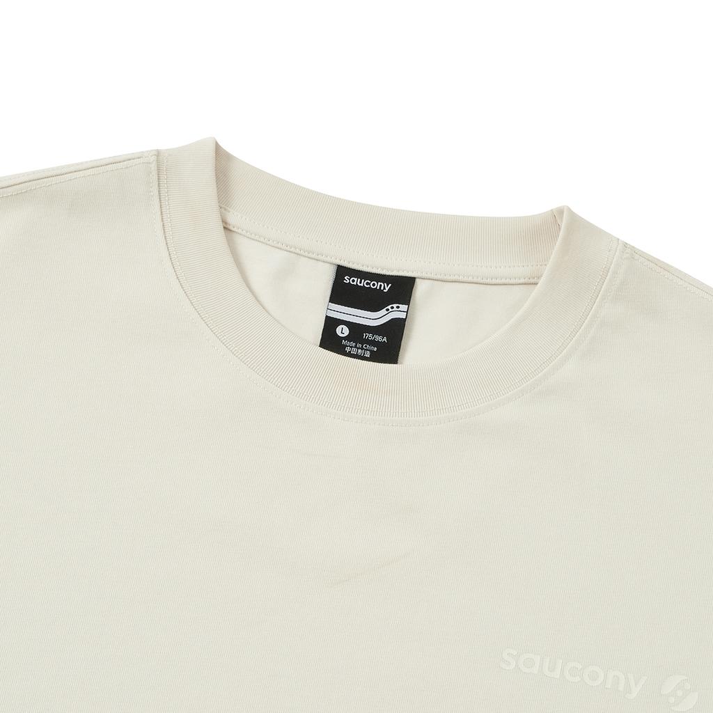 Saucony Natural Echo Fashion Comfortable Versatile Short Sleeve T-Shirt Unisex Tops Off-White SA3259ST42O-WT048