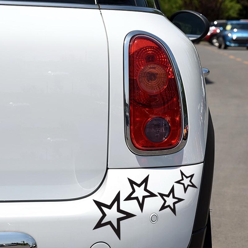 G078 12CMX24CM Stars Car Sticker Vinyl Car Decal Waterproof Stickers On Car Truck Bumper Rear Window No Background