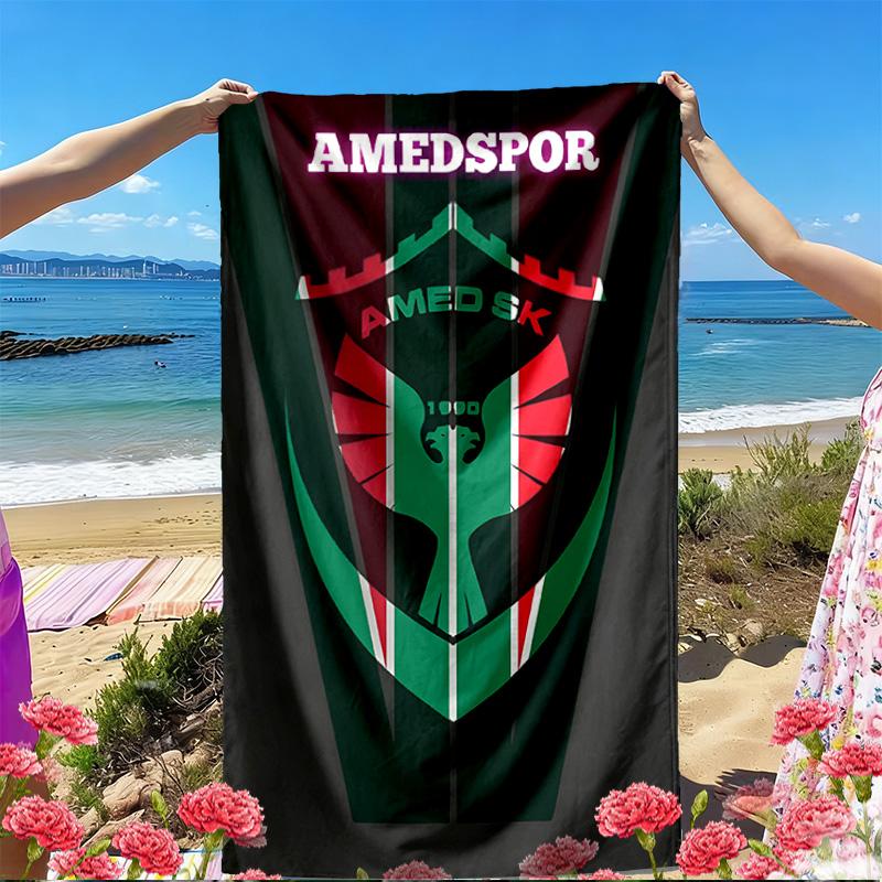 Amed SK Print Beach Towel, Versatile Lightweight Absorbent Beach Towel for Pool Surf Yoga Bathroom, Perfect Birthday Holiday Gift