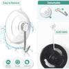10/5Pcs Suction Cup Hooks Transparent Strong Suction Cup Holder with Metal Hooks Wall Hooks Towel Hanger Home Kitchen Bathroom