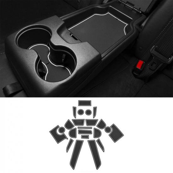 Fit Cup Door Console Liner Accessories Kit For Dodge Charger 2015-