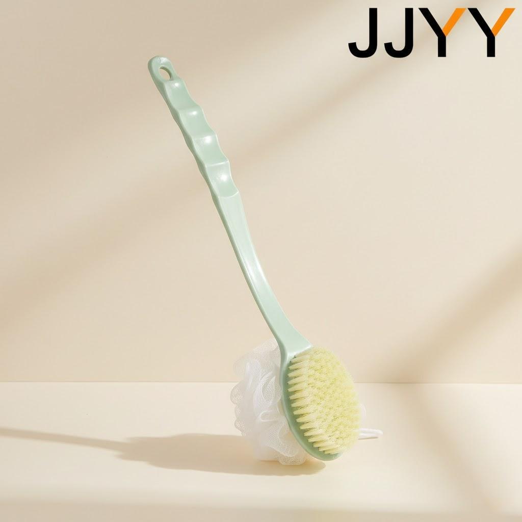 

2 in 1 Bath Sponge Brush Long Handle Exfoliating Back Cleaner Body Massage Tool Shower Accessories Bathing Essentials зелёный