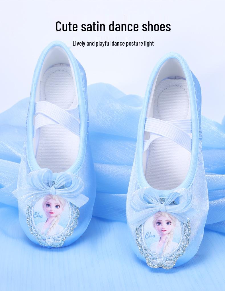 Blaue Katzenpfote Ballett-Tanzschuhe für kleine Mädchen - Stil 8119