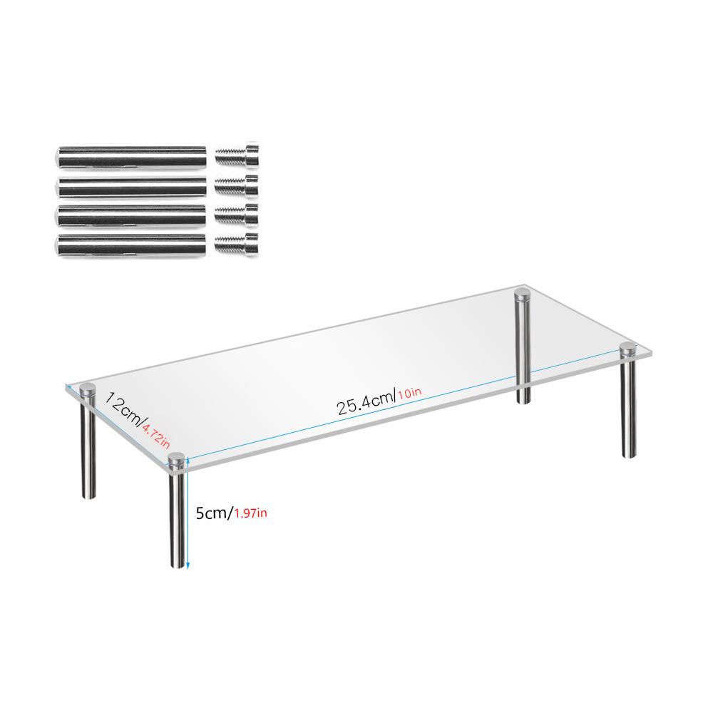 Acrylic Display Riser, Product Stand, Jewelry Display Riser Shelf Showcase for Dessert Cupcake Candy Figure Treat Action Display