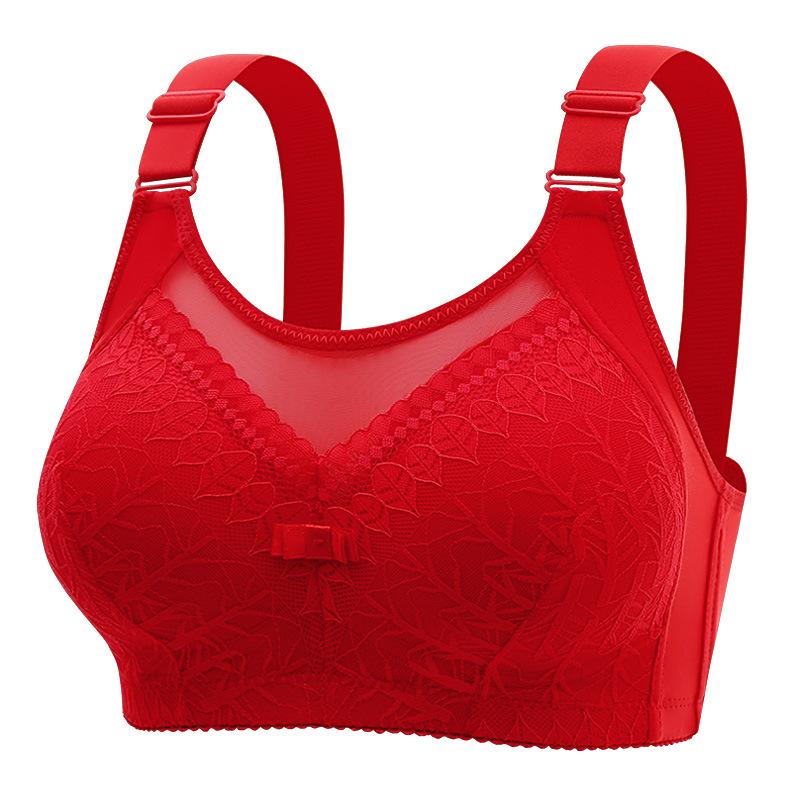 Large Size Without Steel Ring, Beautiful Back and Strapless Bra, Comfortable, Breathable, Sexy, Lace Side Adjustable Bra