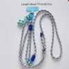 Sweet Colorful Long Cell Phone Lanyard Detachable Anti Lost Phone Shoulder Straps Simple Flower Pendant Mobile Phone Charms