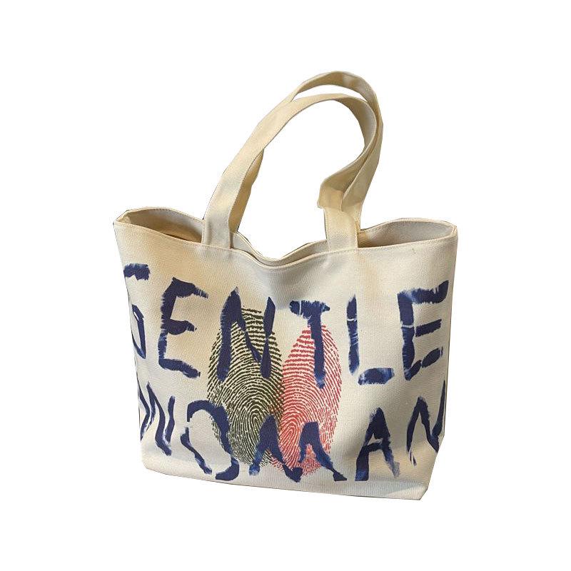 Women's Large Capacity Canvas Shoulder Tote Bag - Summer Fashion