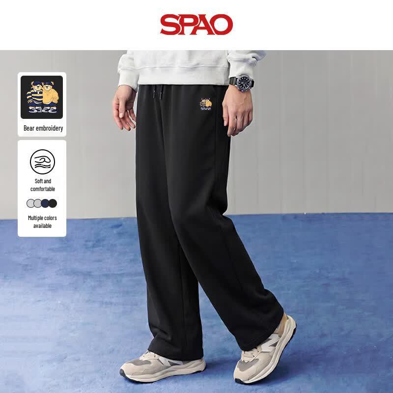 SPAO Men s Bear Design Straight-Leg Sweatpants 2XL