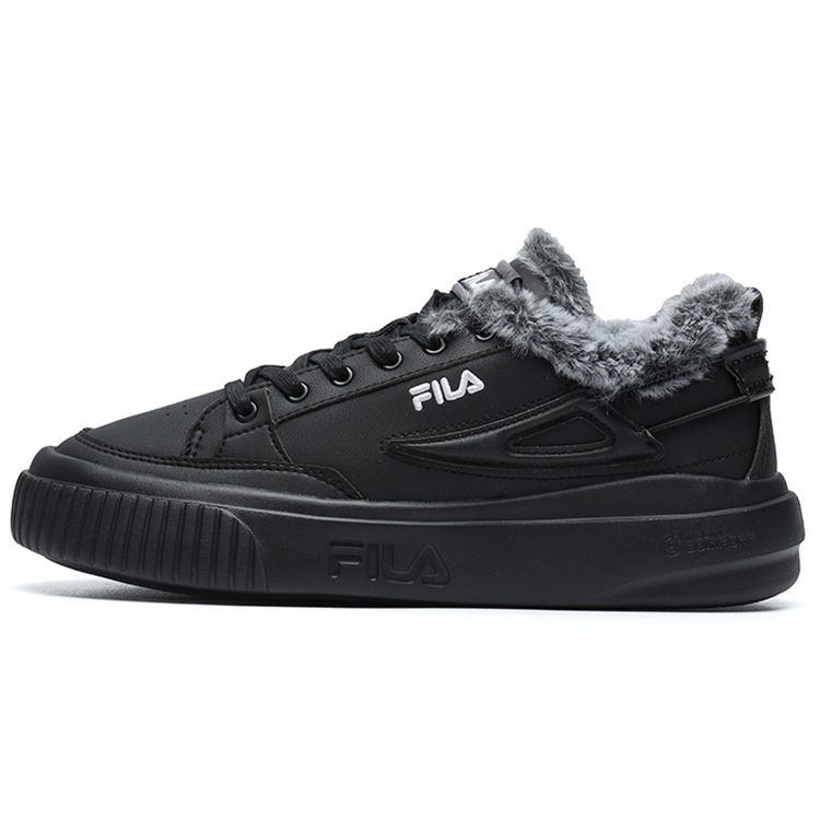 FILA Fashion Court Tara We Synthetic Leather Fleece Sports Comfort Low-Top Sneakers Women sneakers Black F12W144315FBK